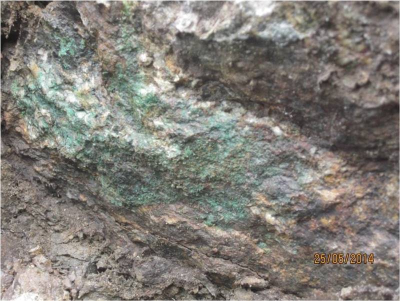 Malachite Mineralisation at Thewati, Phek District