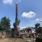 Tubewell Drilling in progress