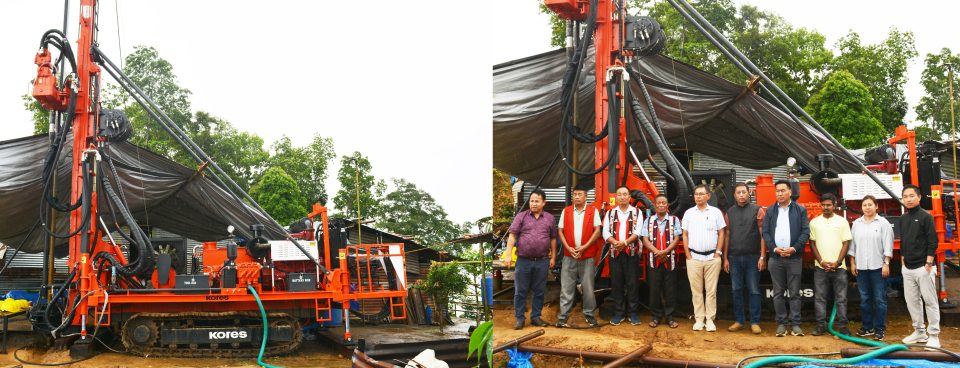 Commissioning of DGM Unit 25 at Waromung Coal Block by the Director, Dr. Kenyelo Rengma in the presence of DGM Officials, Waromung VCC and members